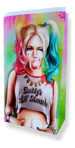 10 Bolsitas Sorpresita Personalizadas  Harley Quinn