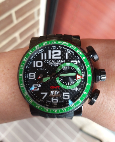 ¡¡¡¡reloj Graham Silverstone Stowe Green Gmt Crono Ragalado!