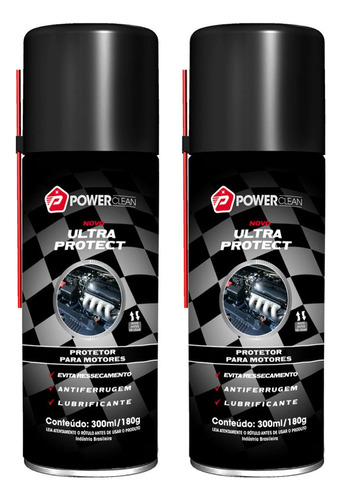 Power Clean Ultra Protect Verniz De Motor Spray 300ml - 2un