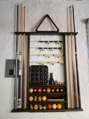 Taquera Con Bolera Y Con Marcador De Puntos Para Billar