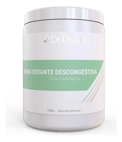 Crema Sedante Y Descongestiva Con Camomila 1kg Dr. Duval