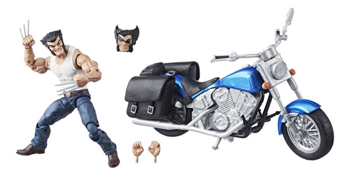 Serie Legends Wolverine Y Motocicleta De 6 Pulgadas