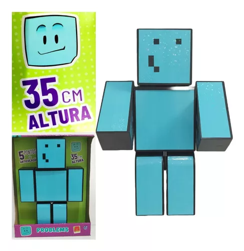 Kit 3 Bonecos Minecraft Problems, Melzinha e Mel Grande35 Cm