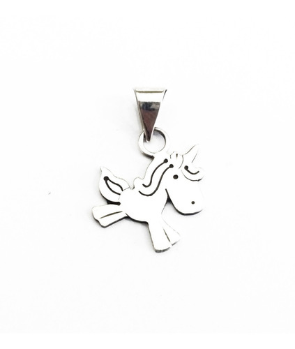 Dije Unicornio Bebe En Plata Fina.925 Collar Y Envio Gratis