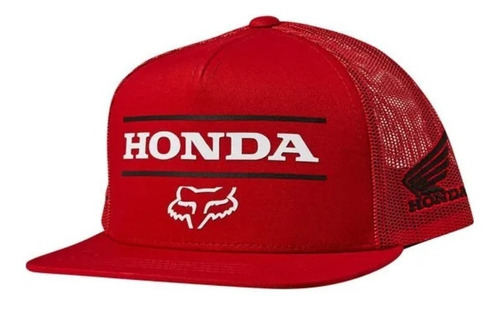 Imagen 1 de 6 de Gorra Honda Snapback Roja Moto Motocross Atv Fox Juri