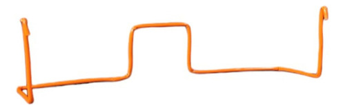 Gancho De Alambre Para Exhibir Playeras, Chamarras 12 Piezas Color Naranja
