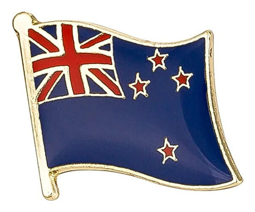 Pin Metalico Broche Bandera Nueva Zelanda Pasaporte Viaje 