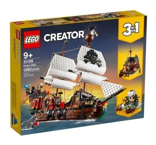 Lego 3 En 1 - Barco Pirata 31109- Bunny Toys