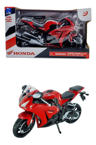 Moto Honda Cbr1000rr Esc. 1:12 New Ray Roja 
