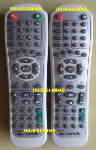 Control Remoto Dvd  Millenium  Nuevo Nuevo!!!