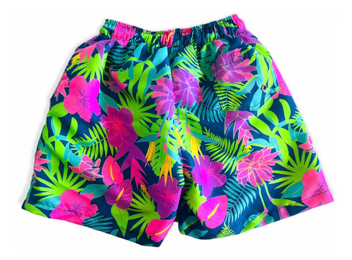 Short De Baño Niño Microfibra Con Sosten Red Tropical