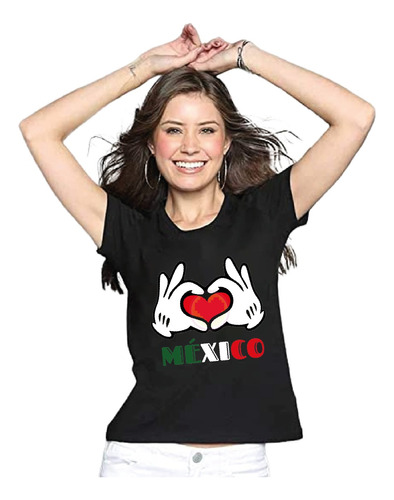 Playera Mexicana Te Amor México 15 De Sep Fiesta Patria M51