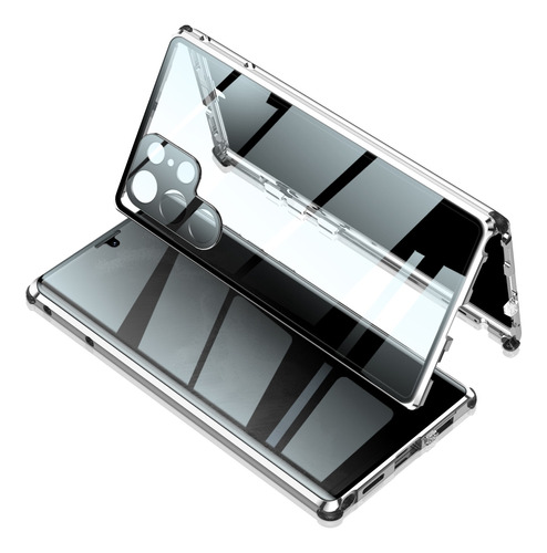 Funda Magnética De Cristal Para Samsung Galaxy S22 Ultra