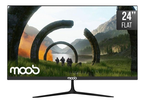 Monitor gamer Moob M24f led 24" preto 110V/220V