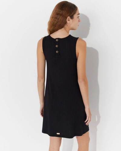 Imagen 4 de 6 de Vestido Lorey - Negro Mujer System