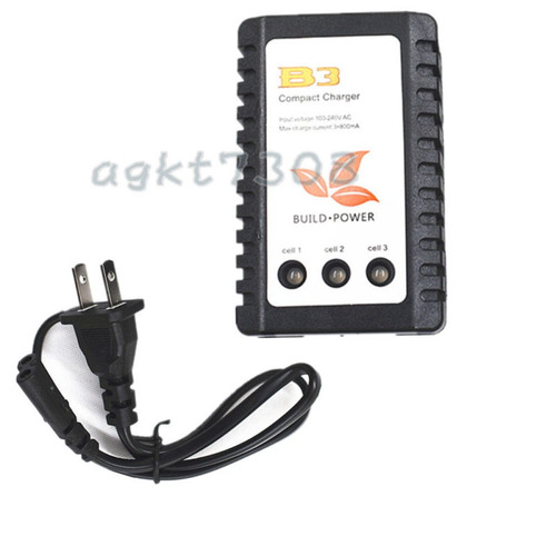 Imagen 1 de 5 de Rc B3 Equilibrio Cargador Para 3s 2s 7.4v 11.1v Lipo Batería