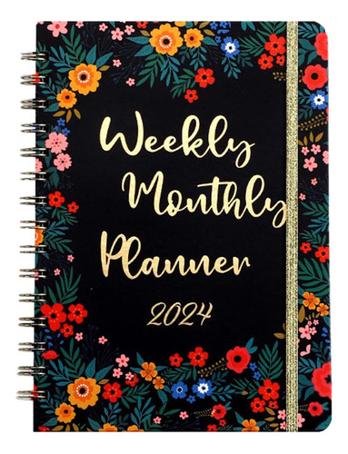 Planificador Mensual Semanal De 2024 Con Diario De Calendari