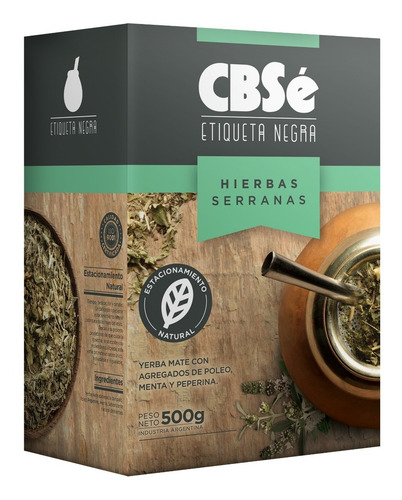 Yerba Mate Cbsé Etiqueta Negra 1 Kilo