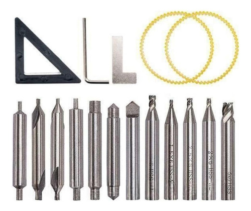 Kit 17 Pcs Broca Cortador Cualquier Duplicadora De Llaves