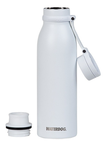 Botella Térmica Waterdog Acero Ta600 Ml Frio Calor Hermetica Color Blanco WH