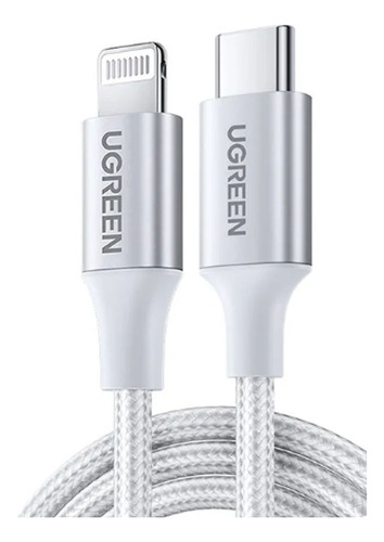 Cable Usb-c Lightning Premium 1m Mfi Carga Datos Nylon 20w