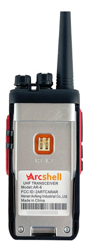 Radios Bidireccionales Recargables Con Auricular Paquete De Negro Y Rojo 2 Pack Bandas De Frecuencia