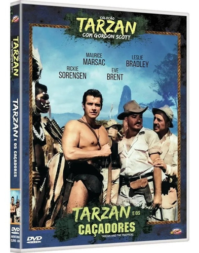 Tarzan E Os Caçadores - Dvd - Gordon Scott - Eve Brent