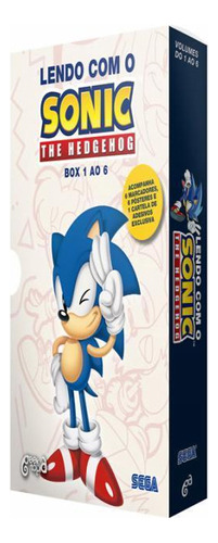 Box Sonic The Hedgehog - Vols. 1 Ao 6 + Marcadores