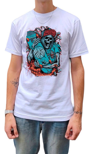 Remera No Name Skateboards Skate And Destroy Algodón 100%