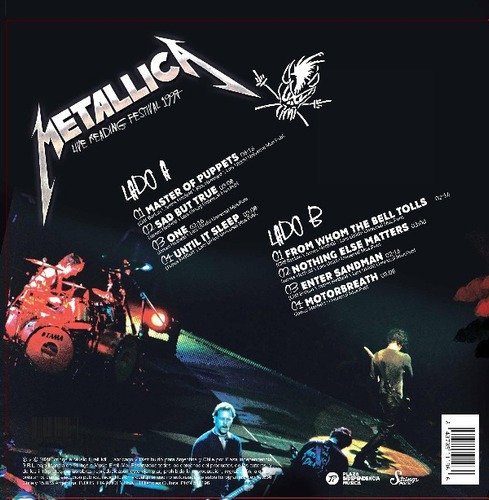 Metallica Live Reading Festival 1997 Vinilo Nuevo