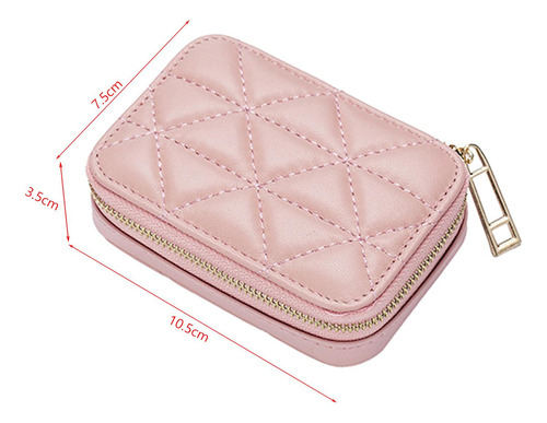 Y Estuche Para Lápiz Labial Con Espejo Portátil Para Bolso
