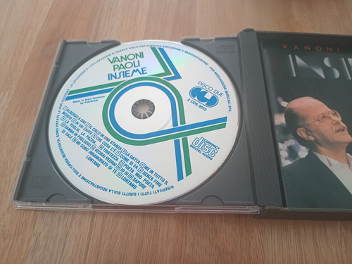 Vanoni-paoli Insieme Cd Doble Estándar (Usado)