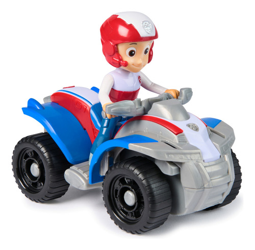 Paw Patrol Figura Y Vehiculo Ryder Rescue Original Ryder Rojo
