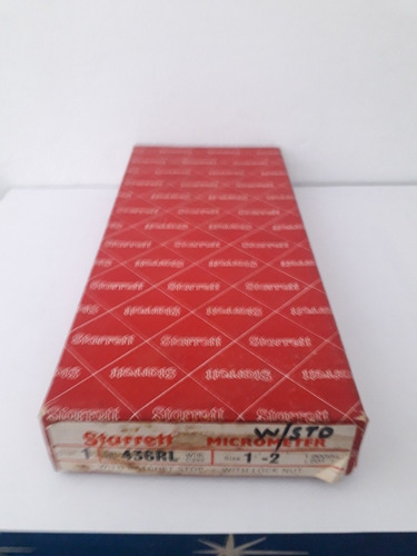 Imagen 3 de 3 de Micrometro Starrett Original Modelo.436rl 1 - 2 .