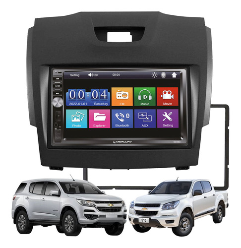 Pantalla Stereo Mirror Bluetooth Chevrolet S10 Traiblazer