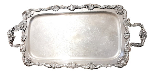 Bandeja Leonard Silver Plate Made In Usa Pavo 65 Cm X 32 Cm
