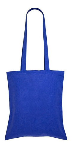 Bolsa Básica 100% Algodón 39x42cm Teñido Azul