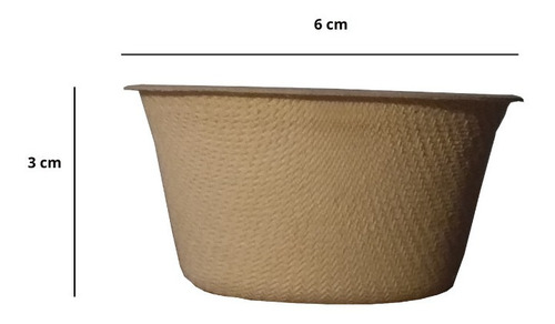Imagen 4 de 6 de 50 Copas / Vasos Souffle 2 Oz. Biodegradable Bagazo De Trigo