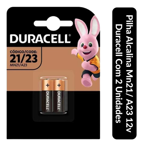 2 Baterias Duracell Pilha Alcalina 12volts Controle D Portao