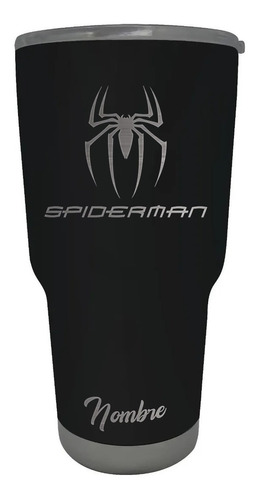 Termo 30 Oz Spiderman Hombre Araña Grabado Láser Nombre