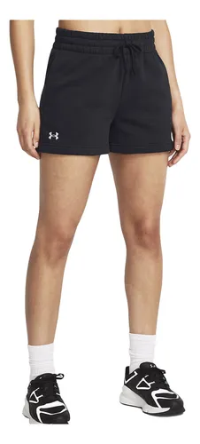 Under Armour Short Rival Fleece Negro Dama