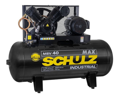 Compresor Schulz 10hp Trifásico 350 Litros Msv-40max