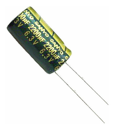 Condensador Electrolítico 2200uf- 6.3v- 10x16mm- Sanyo 