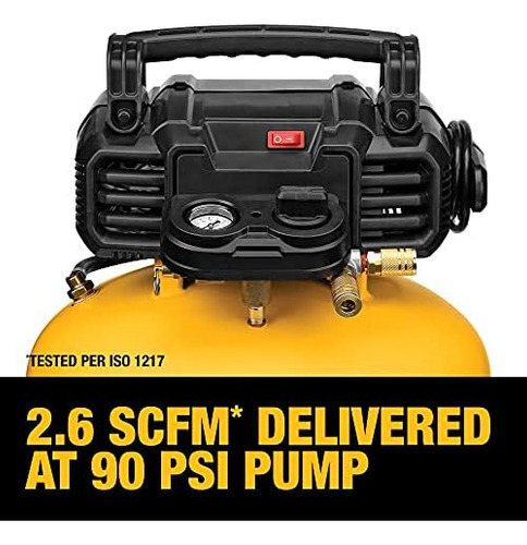 Compresor De Aire Tipo Panqueque Dewalt, 6 Galones, 165 Psi