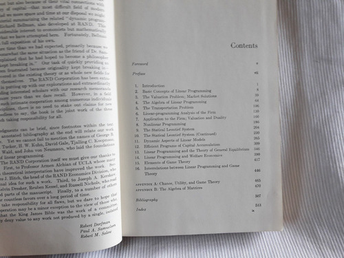 Imagen 5 de 6 de Linear Programming And Economic Analysis : Dorfman, S