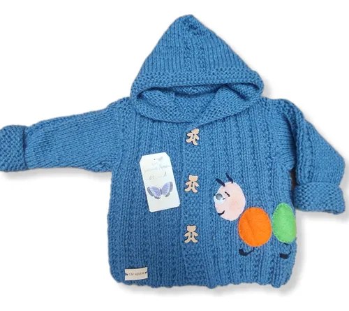 comprar Camperita C\u002Fcapucha Y Aplicación Talle1(3a6meses)