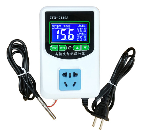 Controlador De Temperatura Digital Zfx-2140a Sensor Ntc Prec