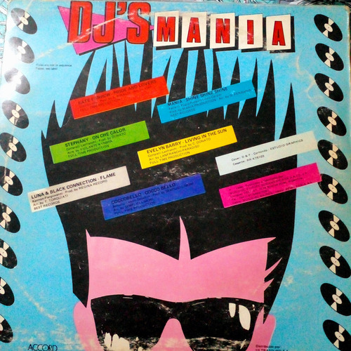 Dj's Mania Compilado Vinilo Gapul Ex+ 1987 Estándar