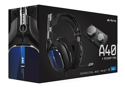 Imagen 2 de 2 de Audifono Gamer Astro A40 Tr + Mixamp Pro Tr 4° Gen Ps4/pc