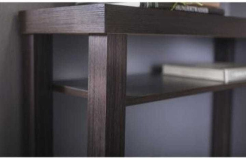 Mesa De Arrimo Palermo Chocolate 90x30x80 Cm Madera